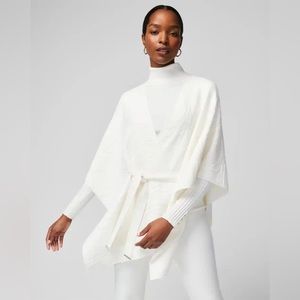 NWT White House Black Market Rose Jacquard Belt Ruana